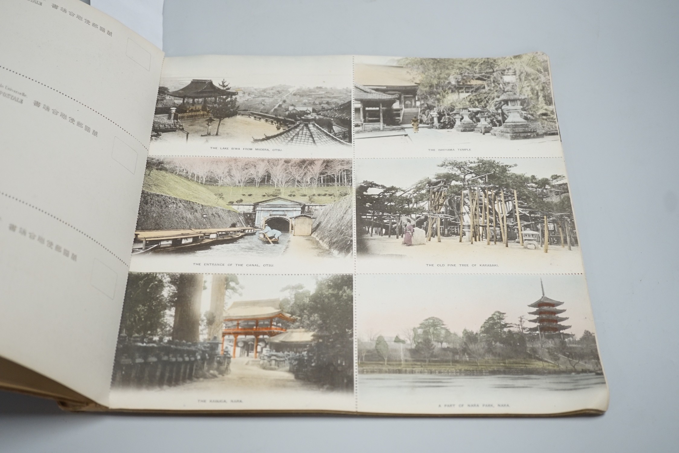 Postcards - Celebrated Sights of Japan, 72 postcards, published by Benrido, Kyoto, Japan